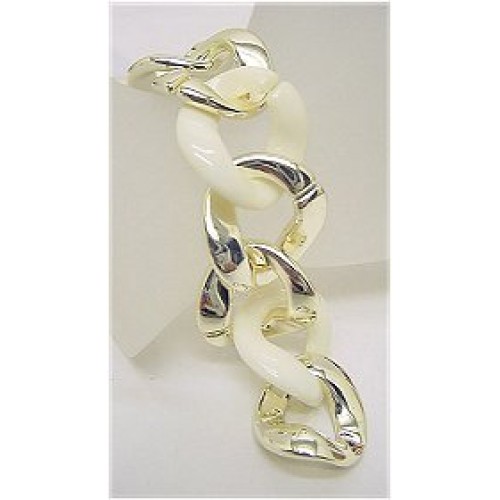 Two-tone Link Chain Bracelet