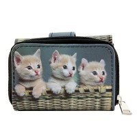 Tri-Fold Wallet - Kitty Print - WL-197CAT2-4